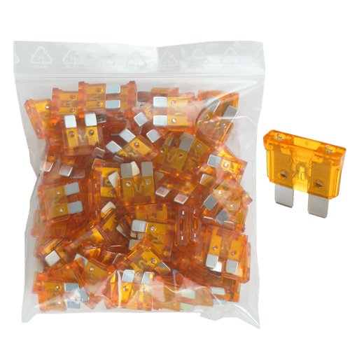 100 x Flachstecksicherung - Sicherung 40A / 32V / orange von K24-Flachstecksicherung normal