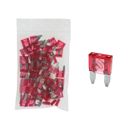 50 Flachstecksicherung Mini-Sicherung 4A / 32V / pink von K24 - Minisicherung