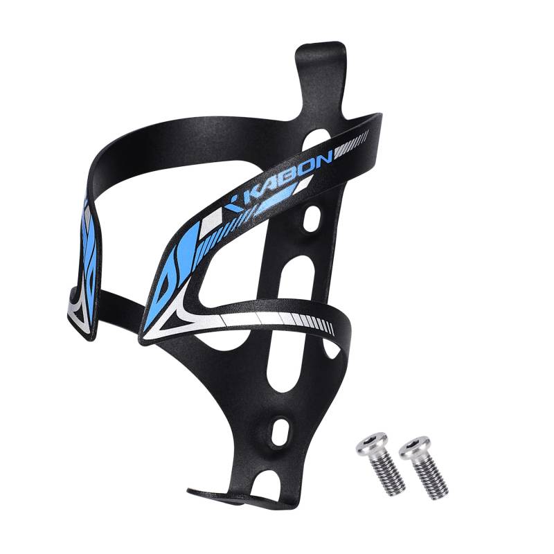 KABON Fahrrad Flaschenhalter, Leichtgewichtem Aluminium Fahrrad Getränkehalter Flaschenhalter Rack für MTB Rennrad Mountain Bike (Blau) von KABON