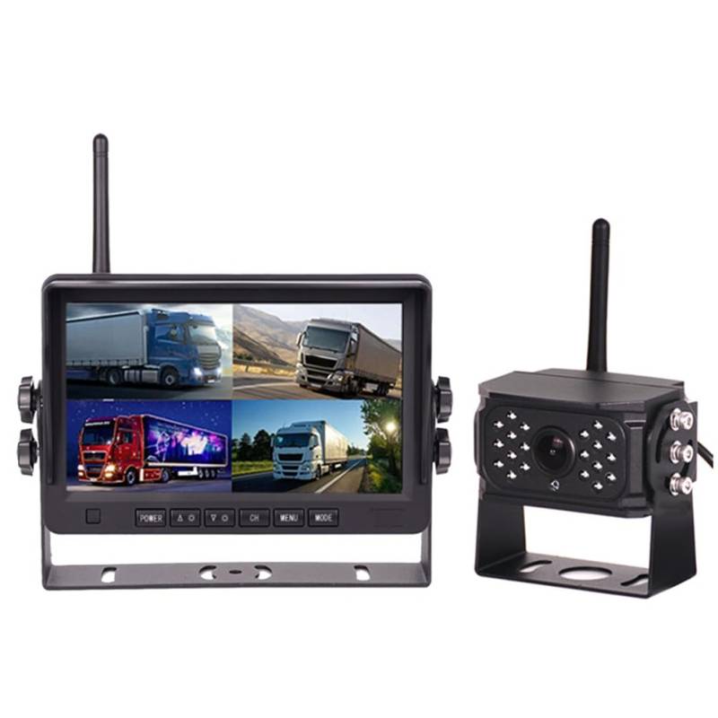 KACPLY 7 Wireless RV Backup Kamera System 7 IPS Display und 1 Rückfahrkamera Auto 7 Split Recorder von KACPLY