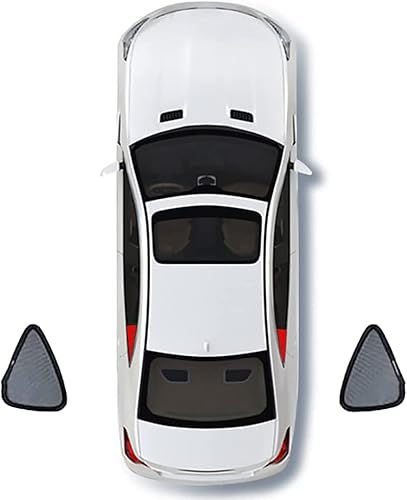 Auto-Sonnenschutz für VW Touran 2016-2023, Reduziert Wärme und Strahlung Fenster Verdunkelung Auto Zubehör für Reisen,D/2 Triangular Windows von KAES