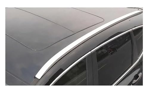 2 Stück Auto Dachträger für Honda CRV/Breeze 2017-2022 2023 2024 2025, Aluminium Dachgepäckträger Vertikale Stange Dachreling Cargo Gepackträger Zubehör,B-Silver von KAEW