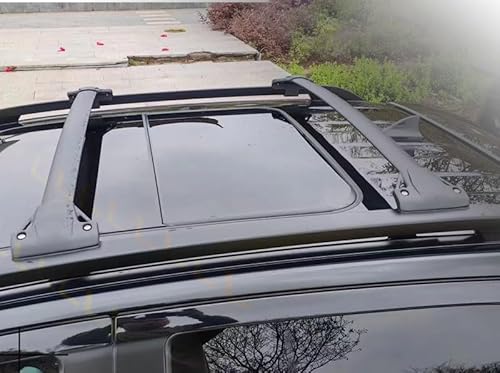 2 Stück Auto Querträger Dachträger für Ford Ranger 2021 2022 2023 2024, Eloxiertem Aluminium Fahrradträger Dachboxen Offener Dachreling Dachgepäckablage von KAEW
