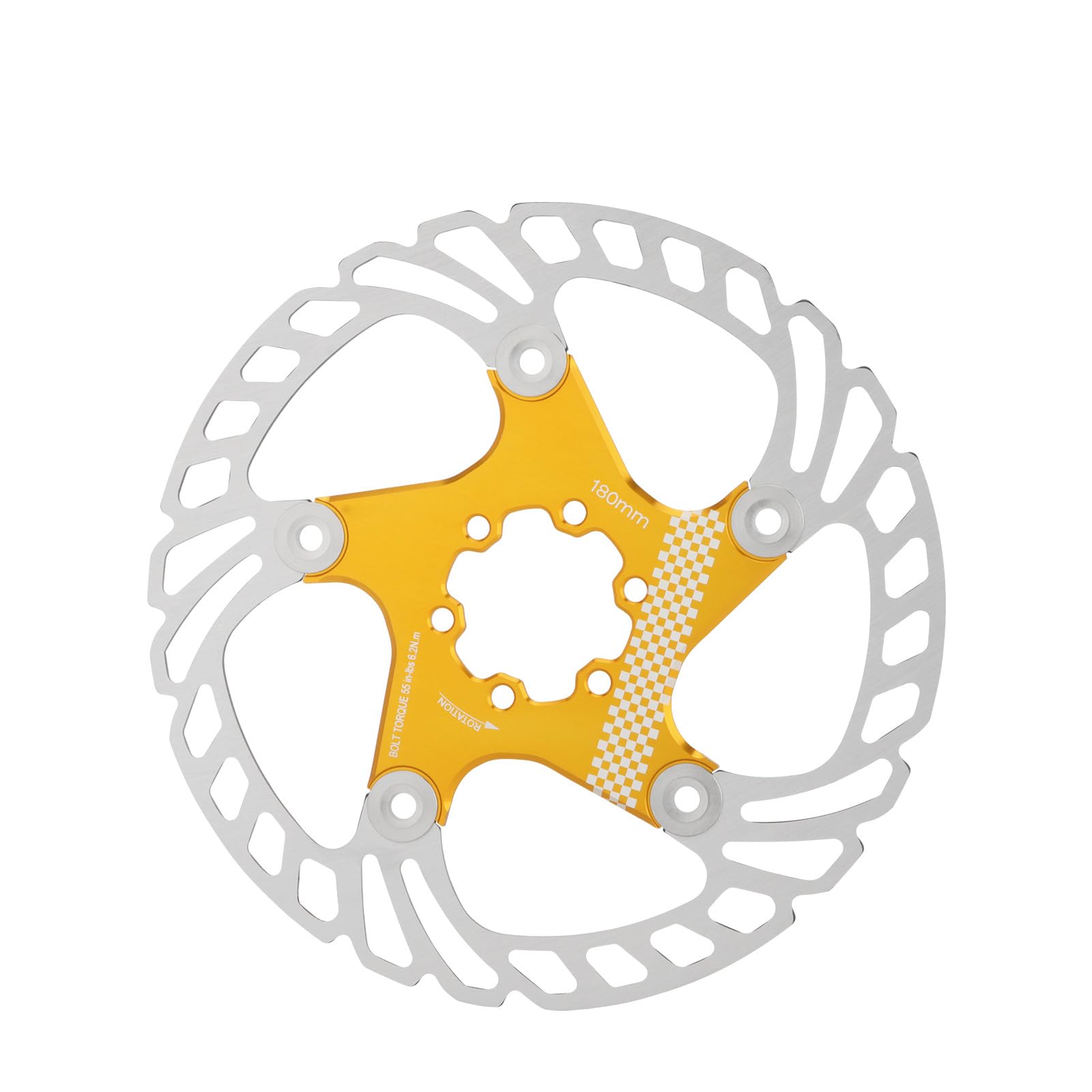 Edelstahl-Fahrrad-Rotor mit 6 Schrauben für Rennräder, Mountainbikes, Fahrräder, schwimmende Scheibenfahrräder, Bremsrotor von KAHDGSS