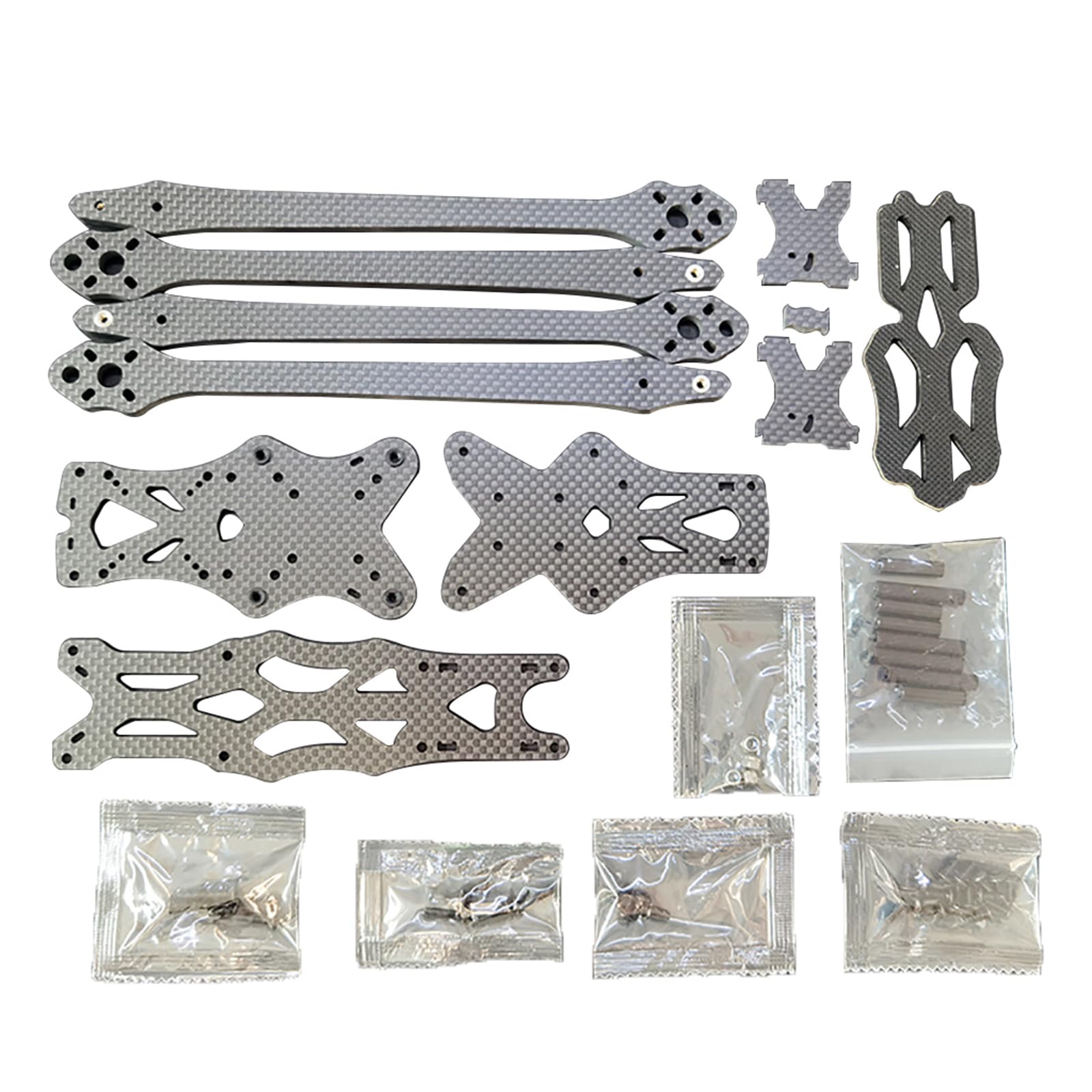 Leichter 17,8 cm Kohlefaser-Rahmen-Set, Schnellspanner-Quadcopter-Rahmen mit 5,5 mm Arm für FPV-Drohnen von KAHDGSS