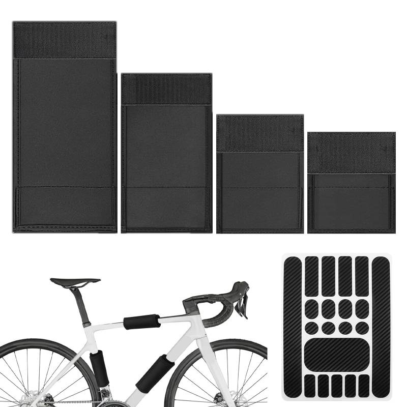 Bicycle Frame Protection Set of 5, Thule Fahrradträger Carbon Frame Protector, Rahmenhalter für Fahrradträger, Rahmenschutzfolie Fahrradträger Zubehör für Fahrrad Rahmenschutz von KAHOUI