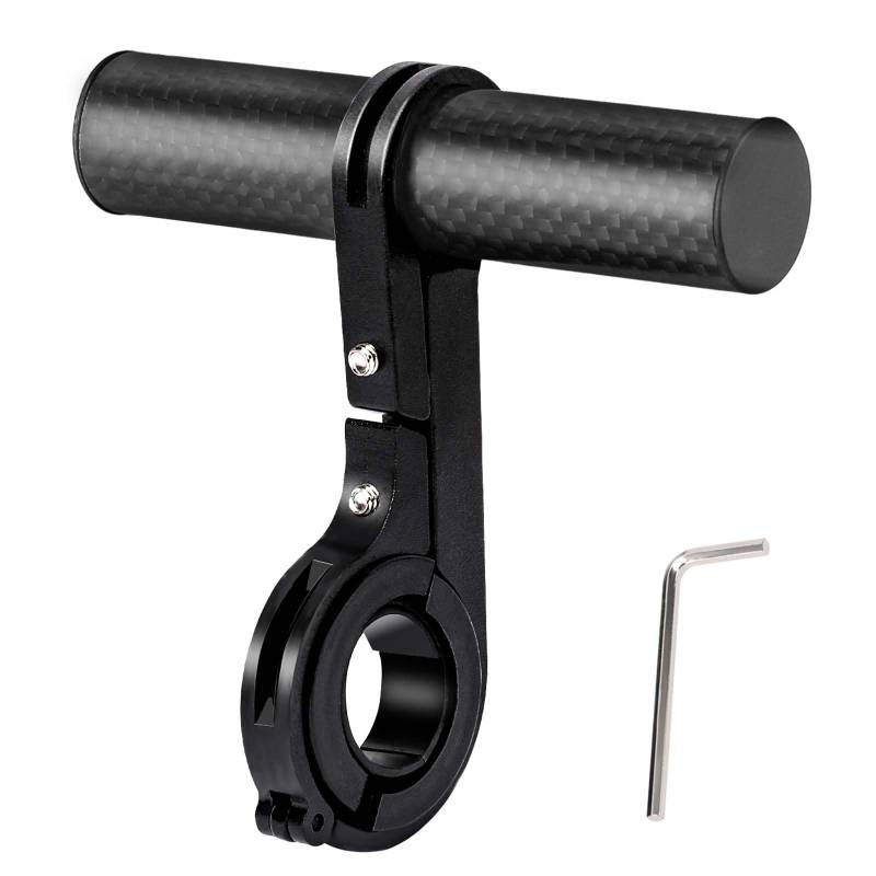 10 cm Fahrradlenkerzubehör, Fahrrad Lenker Extender, Einzelclip Lenkerverlängerung, Lenkerverlängerung für Motorräder, zur Befestigung von Tacho, Licht, Mobiltelefon (schwarz) von KALIONE