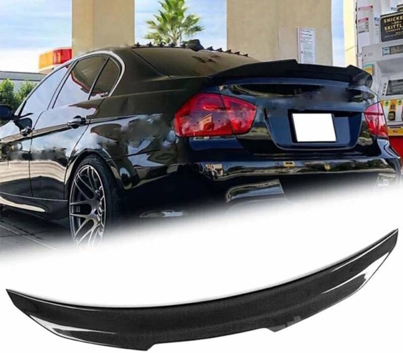 Auto Heckspoiler Spoiler für BMW E90 M3 2008-2012 E90 3 Series 2006 2007 2008 2009 2010 2011,Heckspoiler Flügel Kofferraumspoiler Heckflügel Außen Styling Zubehör,A-Carbon-Look von KAMNIK