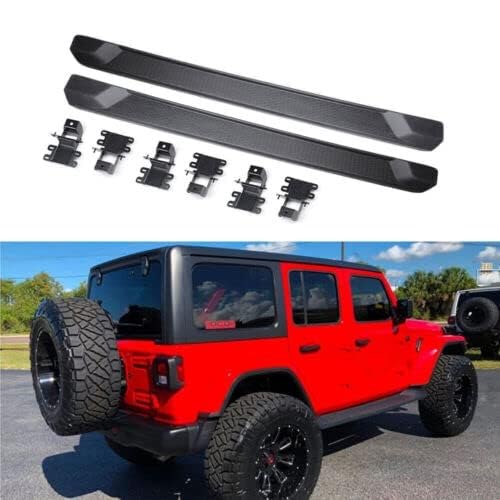 Auto Trittbretter,für Jeep Wrangler JL 4D 2018–2023,Anticrash Seitenstufen Schweller Auto Body Kit von KAMNIK