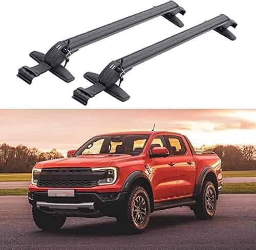 KAMNIK Auto Dachträger,Für Ford Ranger Raptor 2015-2022,Gepäck Träger Bars Querträger Lastenträger GepäCktransport Zubehör von KAMNIK