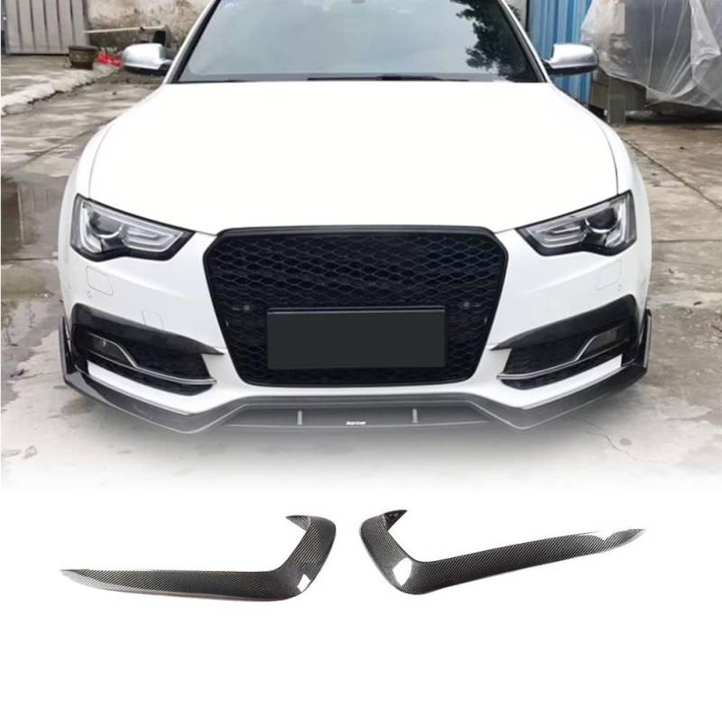 KAMNIK Auto Frontlippe Frontspoiler für Audi A5 B8 Sline S5 2-Door 4-Door 2012-2016,Front Stoßstange Splitter Canard Diffusor Fin Ersatz Zubehör von KAMNIK