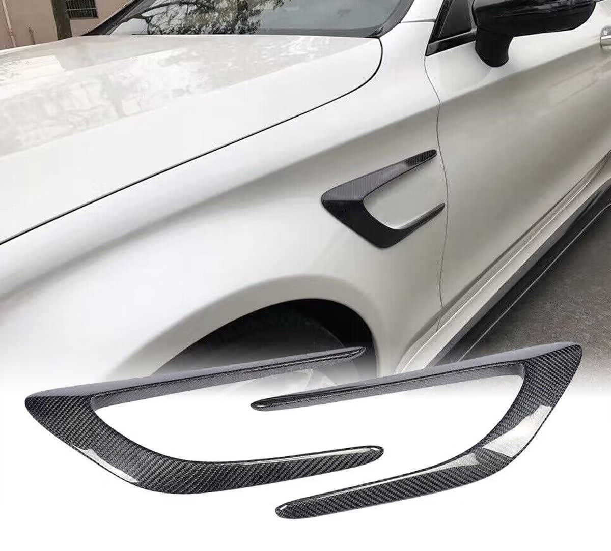 KAMNIK Auto Frontlippe Frontspoiler für Mercedes Benz C Class W205 C205 C63 AMG Coupe 2-Door 2015-2021,Front Stoßstange Splitter Canard Diffusor Fin Ersatz Zubehör von KAMNIK