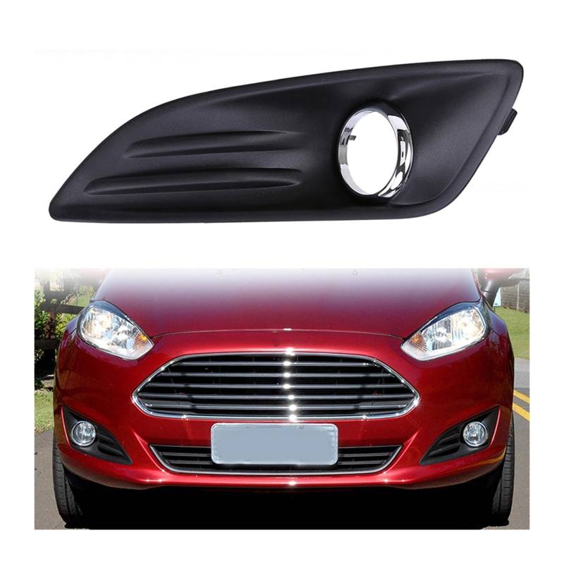 Nebelscheinwerfer Gitter für Ford Fiesta Hatchback 3-Door Facelift 2012 2013 2014 2015 2016,Auto Front Nebel Licht Lampe Abdeckung Trim,A-Left von KAMNIK