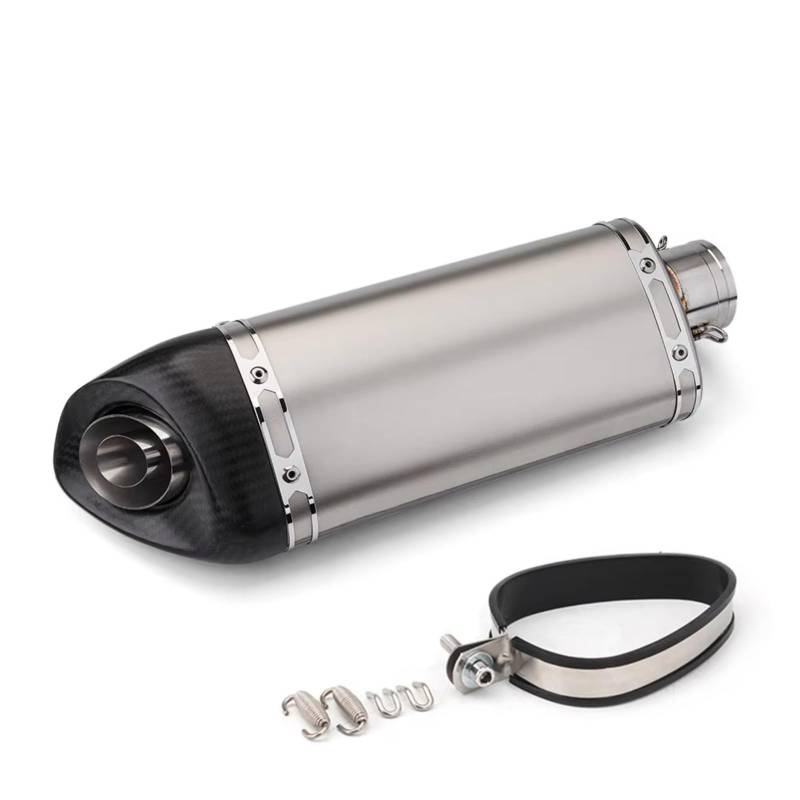 KANGBOZ Kompatibel Mit Suzuki Für GSX250R 51 Mm Universal-Motorradauspuff Modifizieren Sie Das Endrohr Schräges Dreieck Schalldämpfer Motorrad-Auspuffrohr Motorrad Auspuffrohr(B) von KANGBOZ