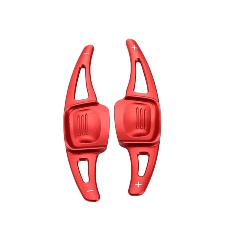 KANGBOZ Kompatibel Mit VW Für Passat Für Atlas Für Teramont 2018 2019 2020 Aluminium-Lenkradsteuerung Schaltwippenverlängerung Auto Schaltwippen(Red) von KANGBOZ