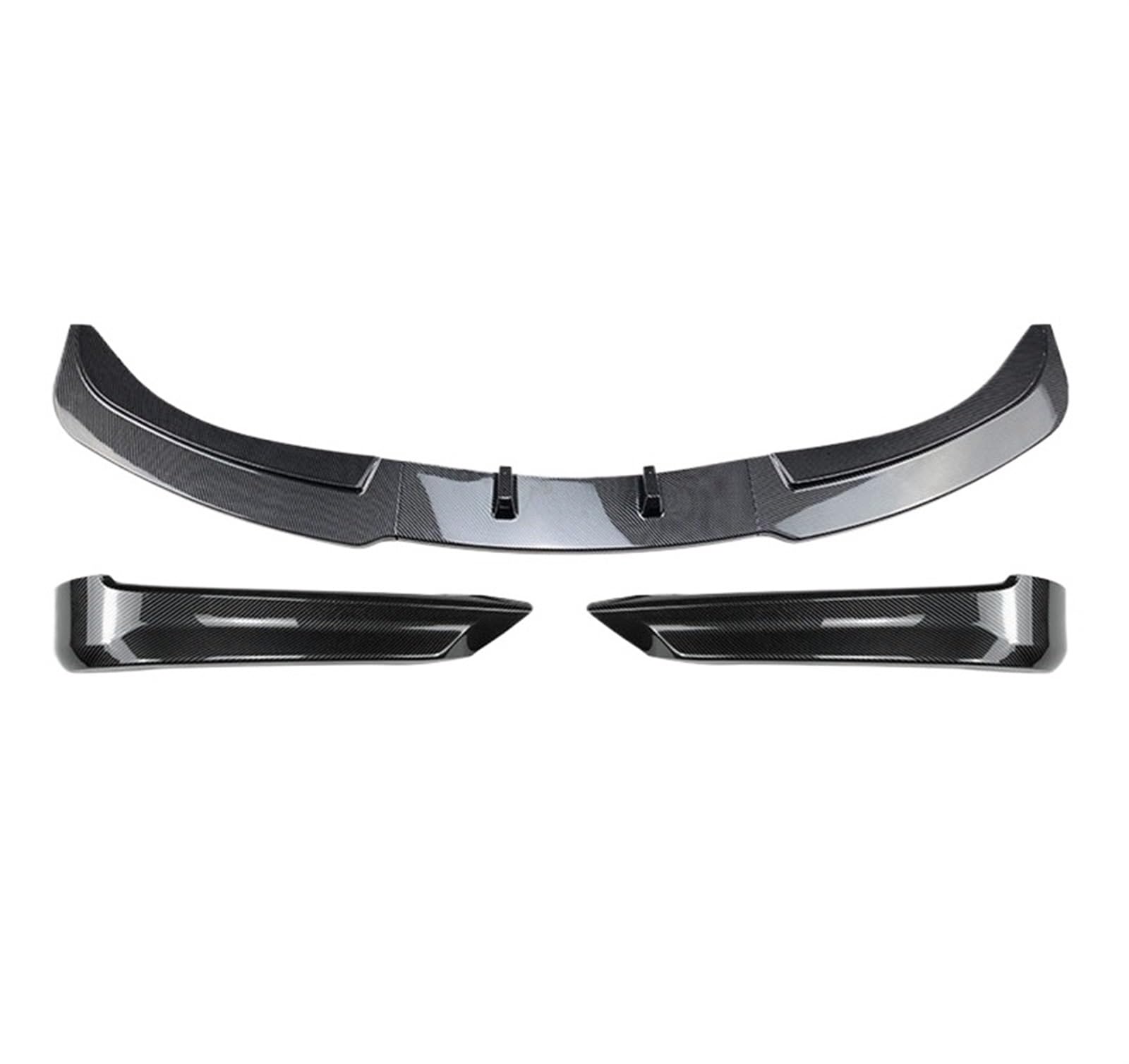 KANGKKAI [Replacement] 2005-2008 for BMW E90 E91 320i 325i for Pre-LCi Auto Front Stoßstange Untere Kinn Lip + Seite Splitter Canards Diffusor Kit Schutz (One Set Carbon Look) von KANGKKAI