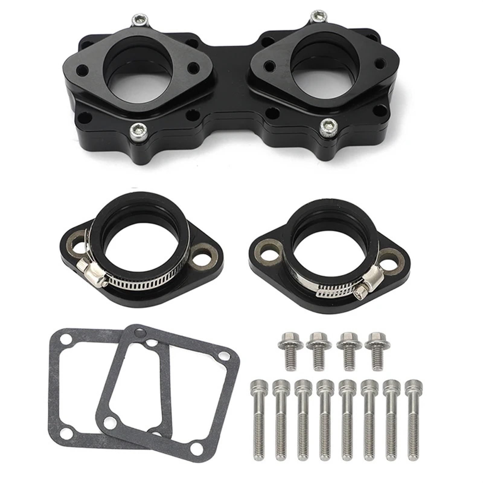 KANGKKAI [Replacement] for YFZ 350 for 33mm 34mm 35mm & 36mm Billet Ansaugstutzen Stiefel for Keihin for Mikuni Carb Vergaser for alle for Yamaha for Banshee YFZ350 (Black) von KANGKKAI