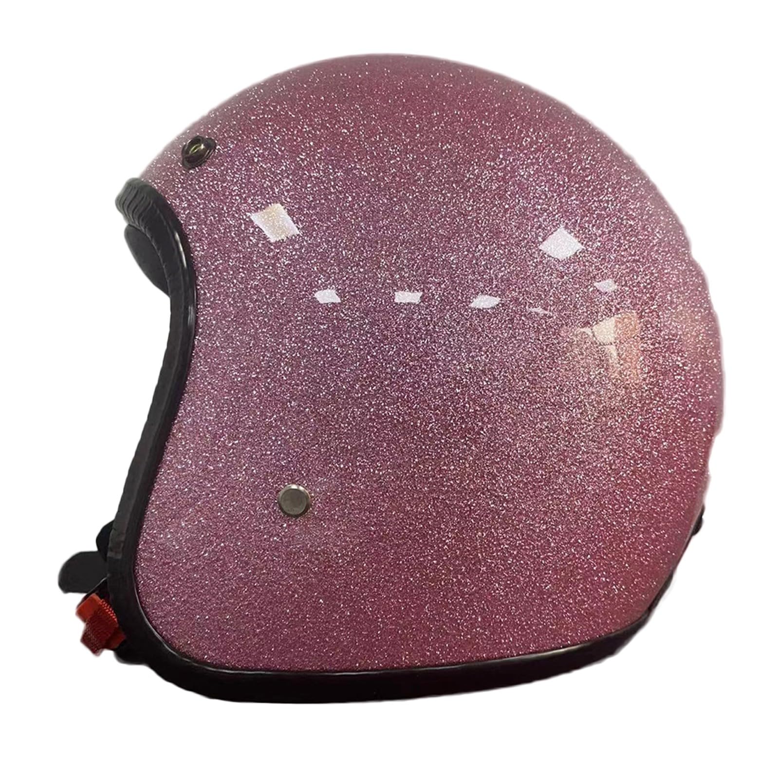 Jethelm mit Visier by, Hochwertiger Motorradhelm, ECE/DOT Zertifiziert für Herren und Damen, Retro Motorradhelm Deutsche Jethelm, Motorrad Halbhelme mit Visier F,L(59-60CM) von KANMUASD