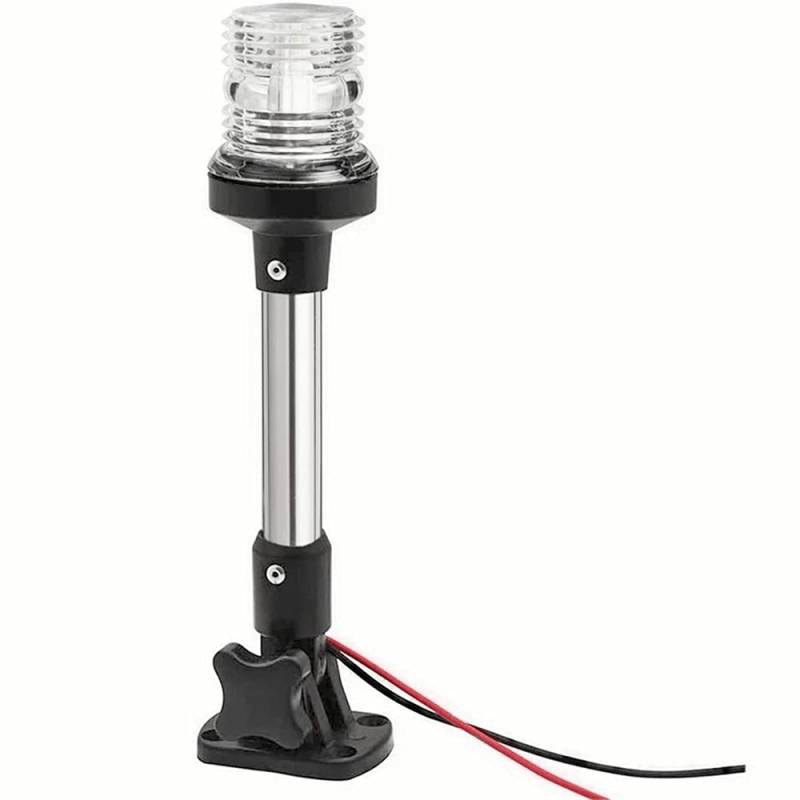 KAOLALI Positionslichter Boot, Hecklicht Boot LED Ankerlicht für Boote,360 Grad, 4500 K, Reinweiß, 12 V ~ 24 V von KAOLALI