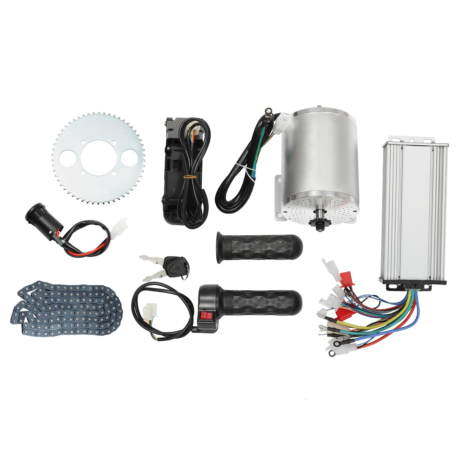 DC Bürstenloser Elektromotor, 72V 3000W Bürstenloser Motor Kit, Motor, für elektrische Motorräder, Beach Bikes von KAPIPALA