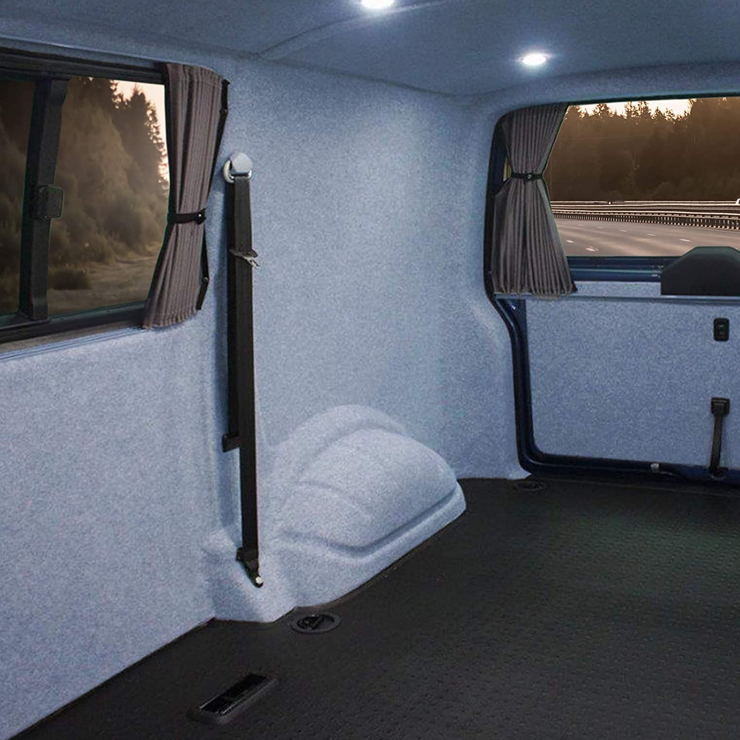 KARAT Filzstoff - Bastelfilz - Bespannstoff Kfz Filz Stoff für Auto Innenraumverkleidung Bezugsstoff Meterware Nadelfilz Camper ausbau Wohnmobil Filz Auto Innenausbau Superflex Blau 200 x 150 cm von KARAT