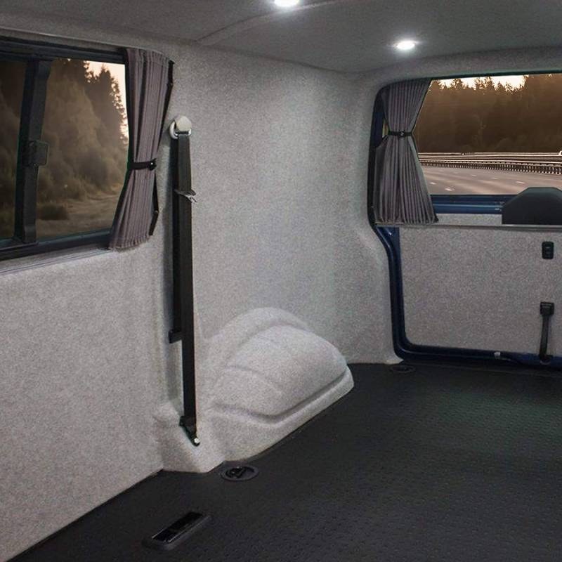 KARAT Filzstoff - Bastelfilz - Bespannstoff Kfz Filz Stoff für Auto Innenraumverkleidung Bezugsstoff Meterware Nadelfilz Camper ausbau Wohnmobil Filz Auto Innenausbau Superflex Grau 200 x 700 cm von KARAT