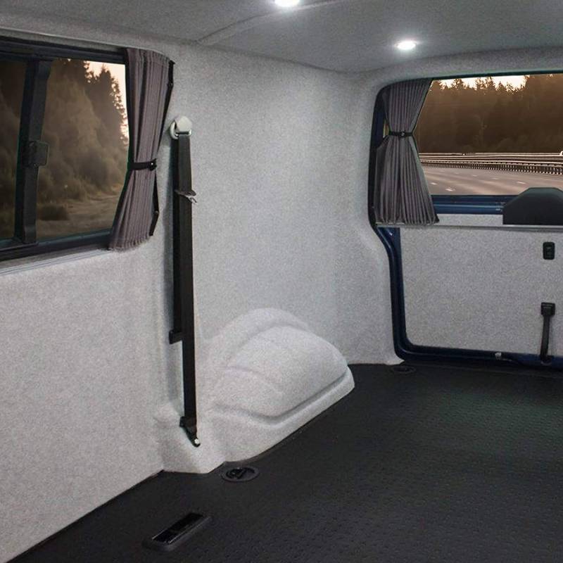 KARAT Filzstoff - Bastelfilz - Bespannstoff Kfz Filz Stoff für Auto Innenraumverkleidung Bezugsstoff Meterware Nadelfilz Camper ausbau Wohnmobil Filz Auto Innenausbau Superflex Hellgrau 200 x 350 cm von KARAT