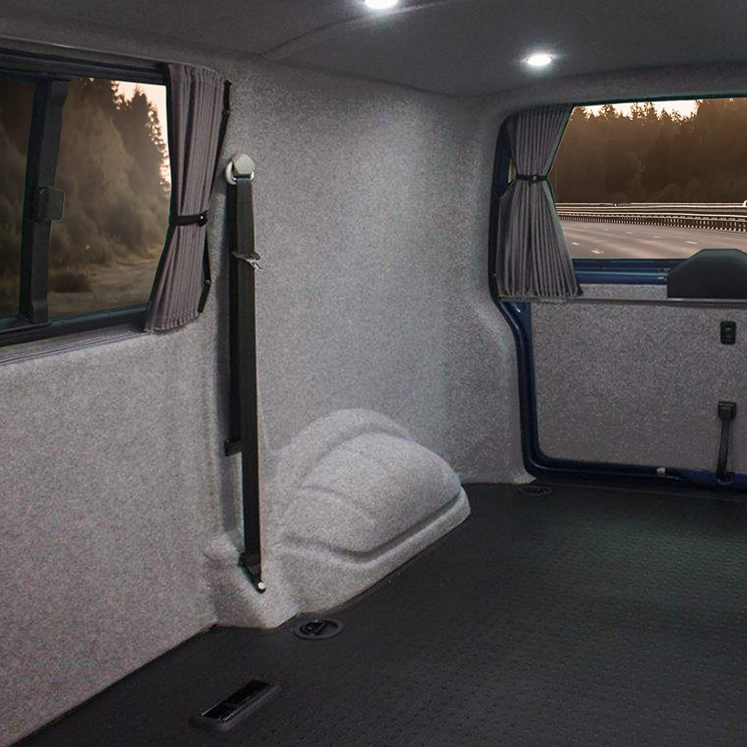 KARAT Filzstoff - Bastelfilz - Bespannstoff Kfz Filz Stoff für Auto Innenraumverkleidung Bezugsstoff Meterware Nadelfilz Camper ausbau Wohnmobil Filz Auto Innenausbau Superflex Anthrazit 200 x 100 cm von KARAT