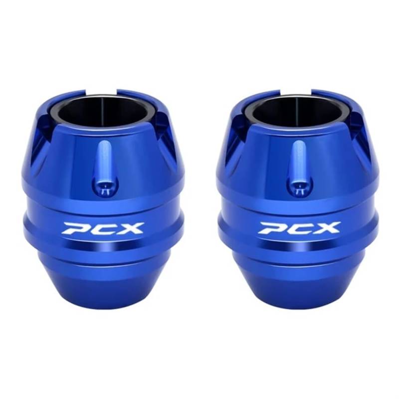 KARDAS Anti-Crash Rahmen Sliders Für H&ONDA PCX125 PCX 150 Gabel Rad Herbst Schalldämpfer Rohr Rahmen Schutz Rahmen Slider Anti Crash Protector(Front Blue) von KARDAS