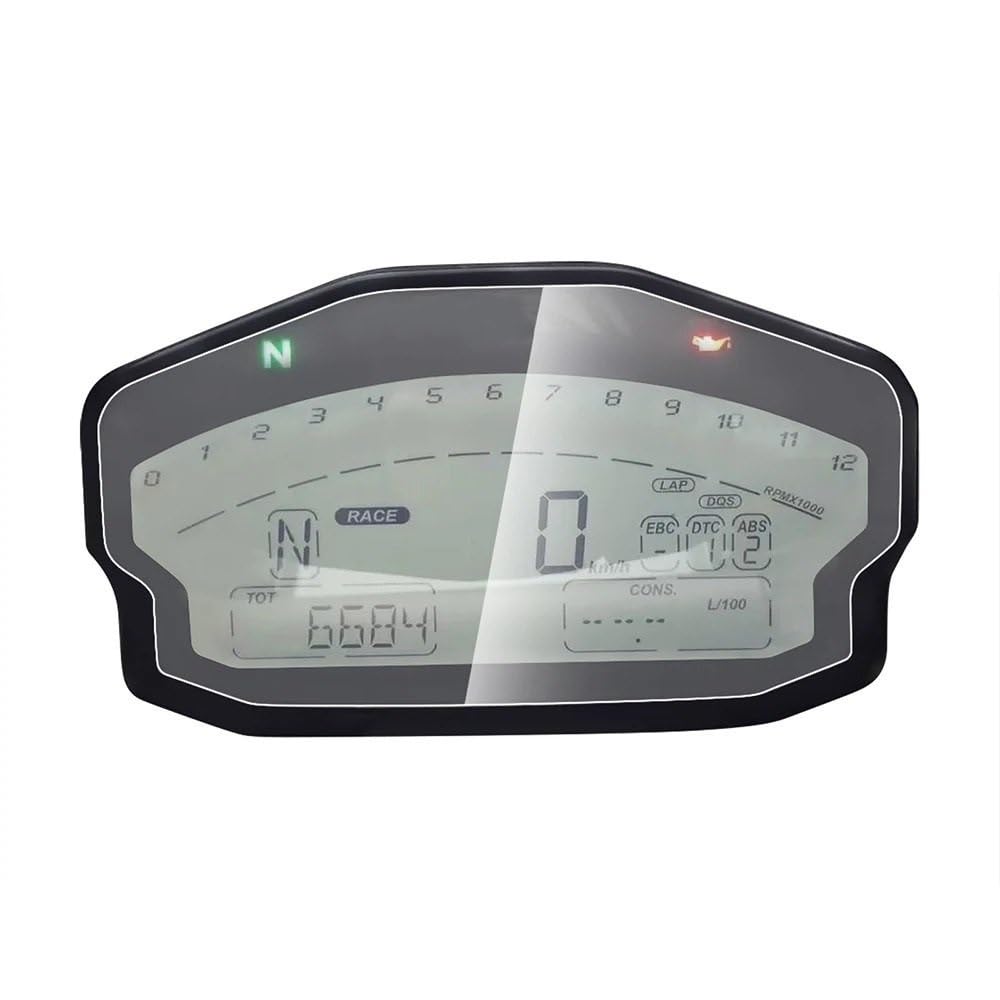 KARDAS Motorrad-Armaturenbrett-Displayschutz Für Panigale 899 959 1199 1299 Motorrad Instrument Cluster Kratzschutz Film Dashboard Screen Protector(4 PCS) von KARDAS