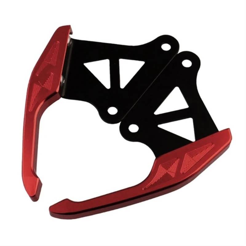 KARDAS Motorrad Haltegriffe Sitzschienengriff Motorrad Hinten Passagier Griff Haltegriff Schiene Armlehne Schwanz Handlauf Für H&ONDA Grom MSX125 SF M3(Red) von KARDAS