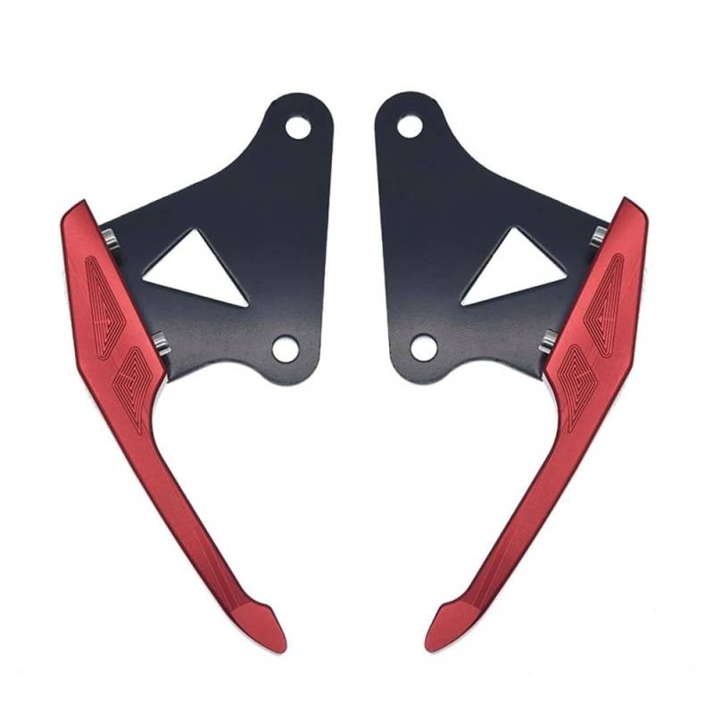 KARDAS Motorrad Haltegriffe Sitzschienengriff Motorrad Hinten Passagier Haltegriffe Sitz Schiene Sozius Griff Armlehne Für H&ONDA Grom MSX125 SF(Red) von KARDAS