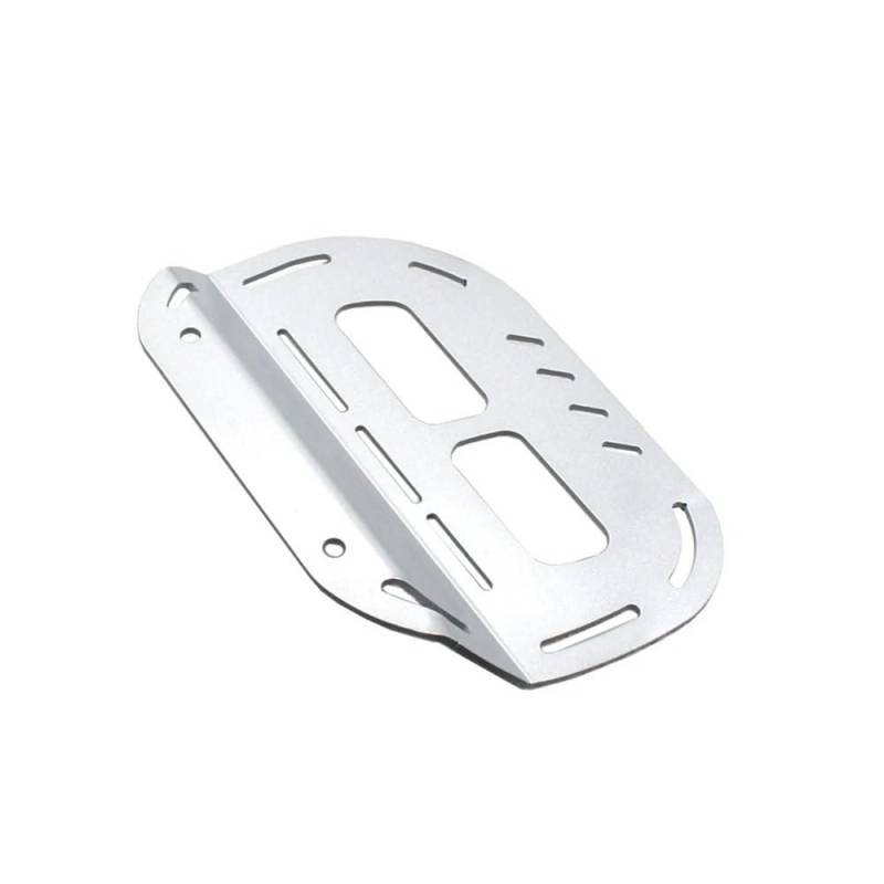 KARDAS Motorrad Haltegriffe Sitzschienengriff Motorrad Passagier Rear Seat Haltegriff Griffe Armlehne Gepäck Rack Für H&ONDA CL300 CL500 2022 2023 2024(Sideplates Silver) von KARDAS