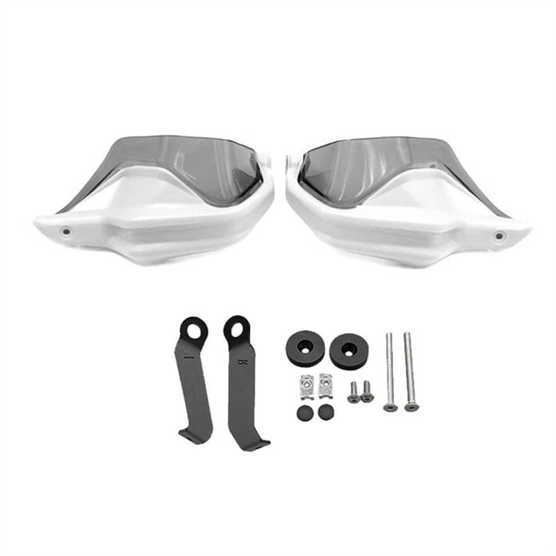 KARDAS Motorrad-Handschützer Für H&ONDA NC750X DCT NC750S NC700X NC 750X2013-2021 2022 Motorrad Handprotektoren Schild Guards Windschutzscheibe Hand Wind Schutz(White5) von KARDAS