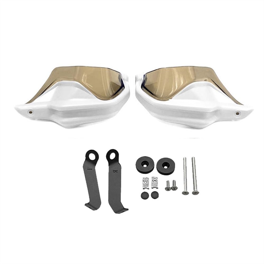 KARDAS Motorrad-Handschützer Für H&ONDA NC750X DCT NC750S NC700X NC 750X2013-2021 2022 Motorrad Handprotektoren Schild Guards Windschutzscheibe Hand Wind Schutz(White7) von KARDAS