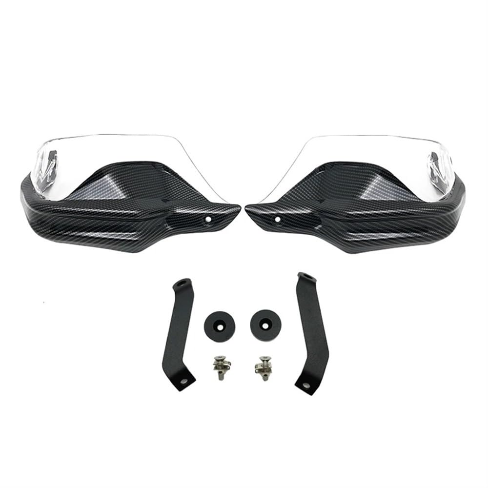 KARDAS Motorrad-Handschützer Für HO&NDA NC750X DCT NC750S NC700X NC 750 X 2013-2023 Motorrad Carbon Handprotektoren Schild Guards Windschutzscheibe Hand Wind Schutz(Carbon Black3) von KARDAS