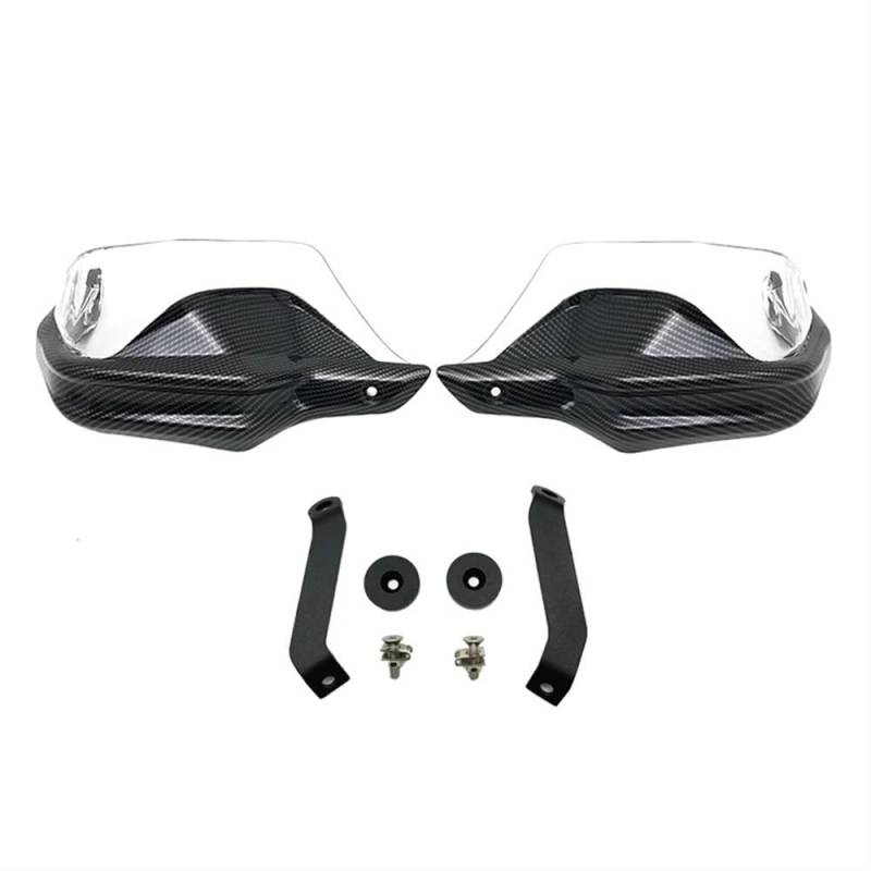 KARDAS Motorrad-Handschützer Für HO&NDA NC750X DCT NC750S NC700X NC 750 X 2013-2023 Motorrad Carbon Handprotektoren Schild Guards Windschutzscheibe Hand Wind Schutz(Carbon Black3) von KARDAS