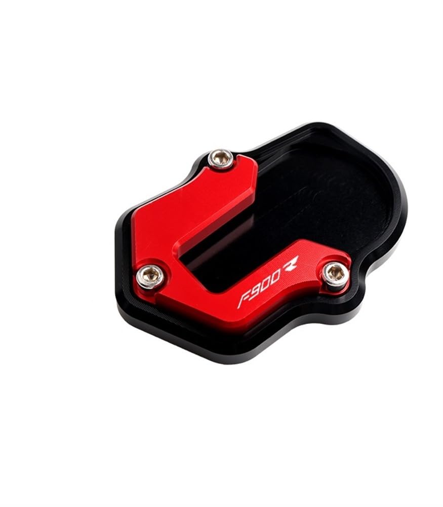 KARDAS Motorrad-Seitenständerpolster Für B&MW F900R F900XR F900-XR F900-R 2020-2022 Motorrad Vergrößern Platte Seite Stehen Enlarger Kickstand Verlängerung Pad Flache Fuß(F900R RED) von KARDAS