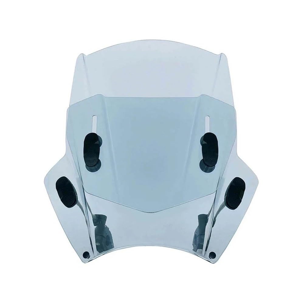 KARDAS Motorrad Windschutzscheiben Motorrad Windschutzscheibe Windschutz Für GB350 Für GB350RS 2021 2022 Für Hornet 2,0 2021-2023(Adjust Light Grey) von KARDAS