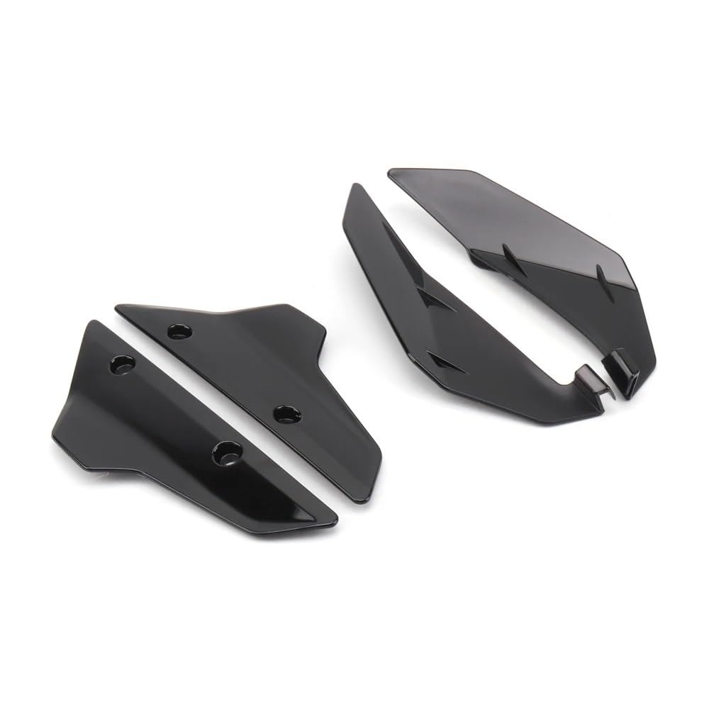 KARDAS Motorrad Windschutzscheiben Motorrad Zubehör Windschutzscheibe Seite Deflektor Handshield Front Windabweiser Für H&ONDA XL750 Transalp XL 750 TRANSALP 2023(Set - Black) von KARDAS