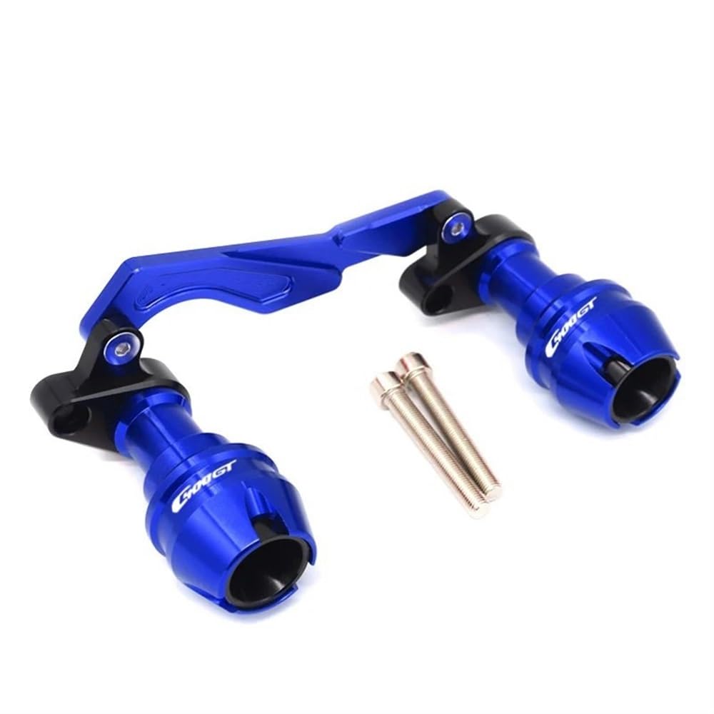 Motorrad Refit Teile Frame Slider Für B&MW C400X C400GT Motorrad Anti-Kollision Slider Schutz Schalldämpfer Rohr Rahmen Slider Fall Schutz(Blue) von KARDAS