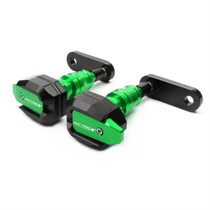 Motorrad Refit Teile Frame Slider Für H&ONDA NC750X NC750S NC750 X/S Motorrad Fallende Schutz Rahmen Slider Verkleidung Schutz Anti Crash Pad Protector(Green) von KARDAS