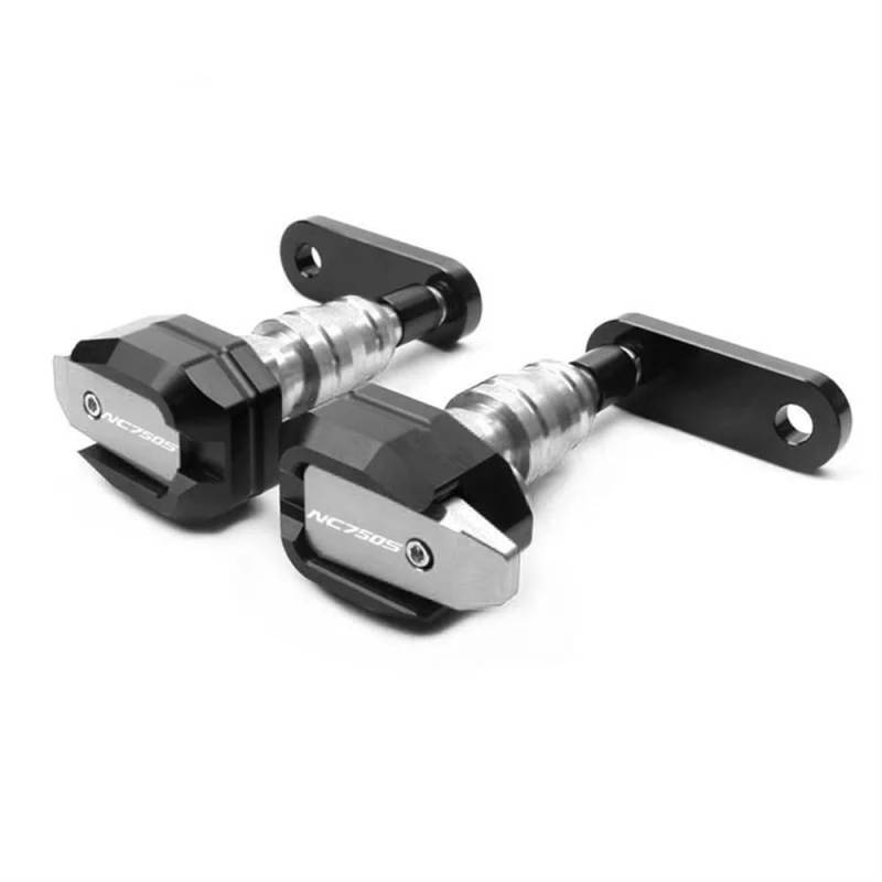 Motorrad Refit Teile Frame Slider Für H&ONDA NC750X NC750S NC750 X/S Motorrad Fallende Schutz Rahmen Slider Verkleidung Schutz Anti Crash Pad Protector(Silver-1) von KARDAS