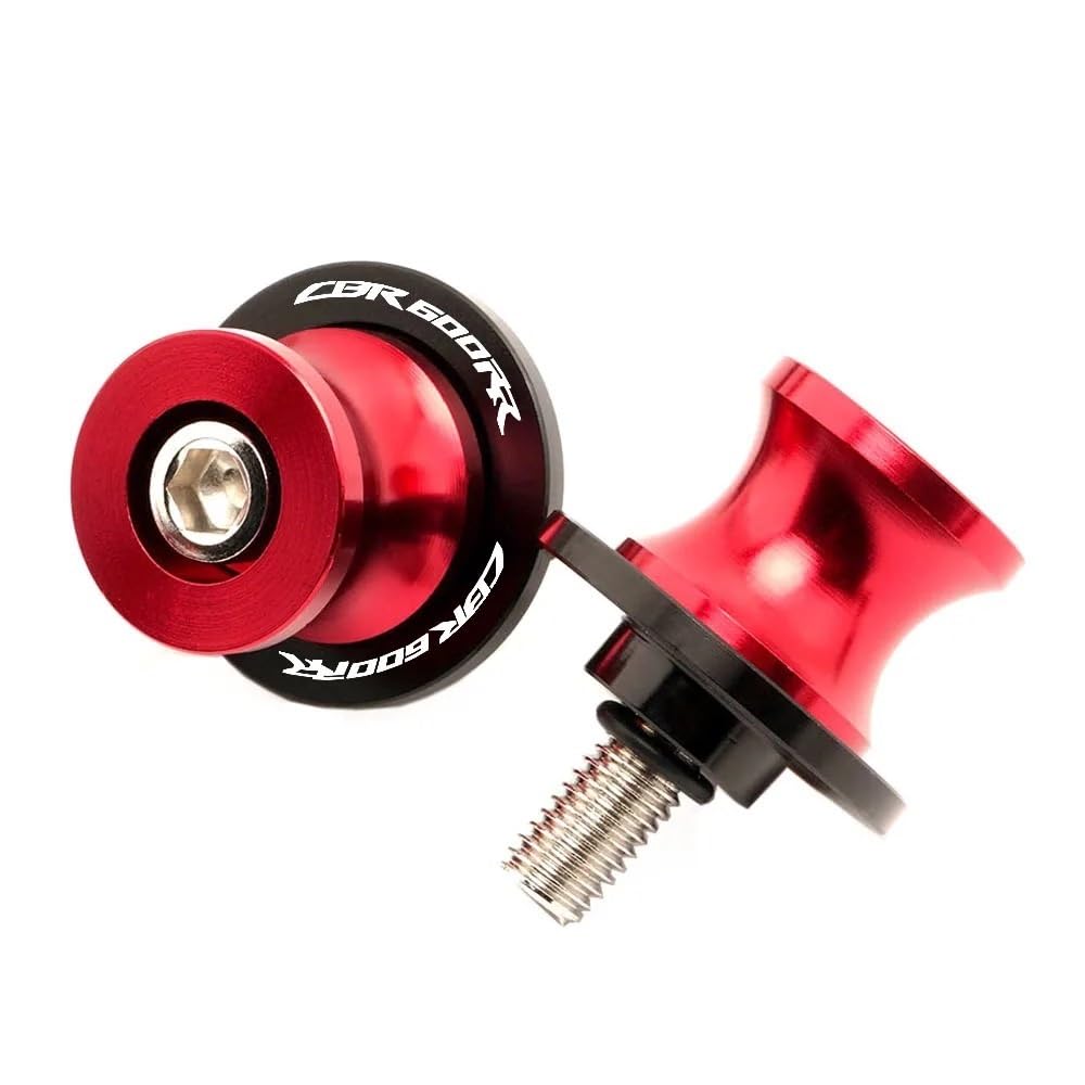 Motorrad Schieberegler Sturzschutz Für H&ONDA CBR 600RR 2004-2019 2020 2021 2012 Motorrad CNC Zubehör Stand Schraube M8 Schwinge Spulen Slider(Red) von KARDAS