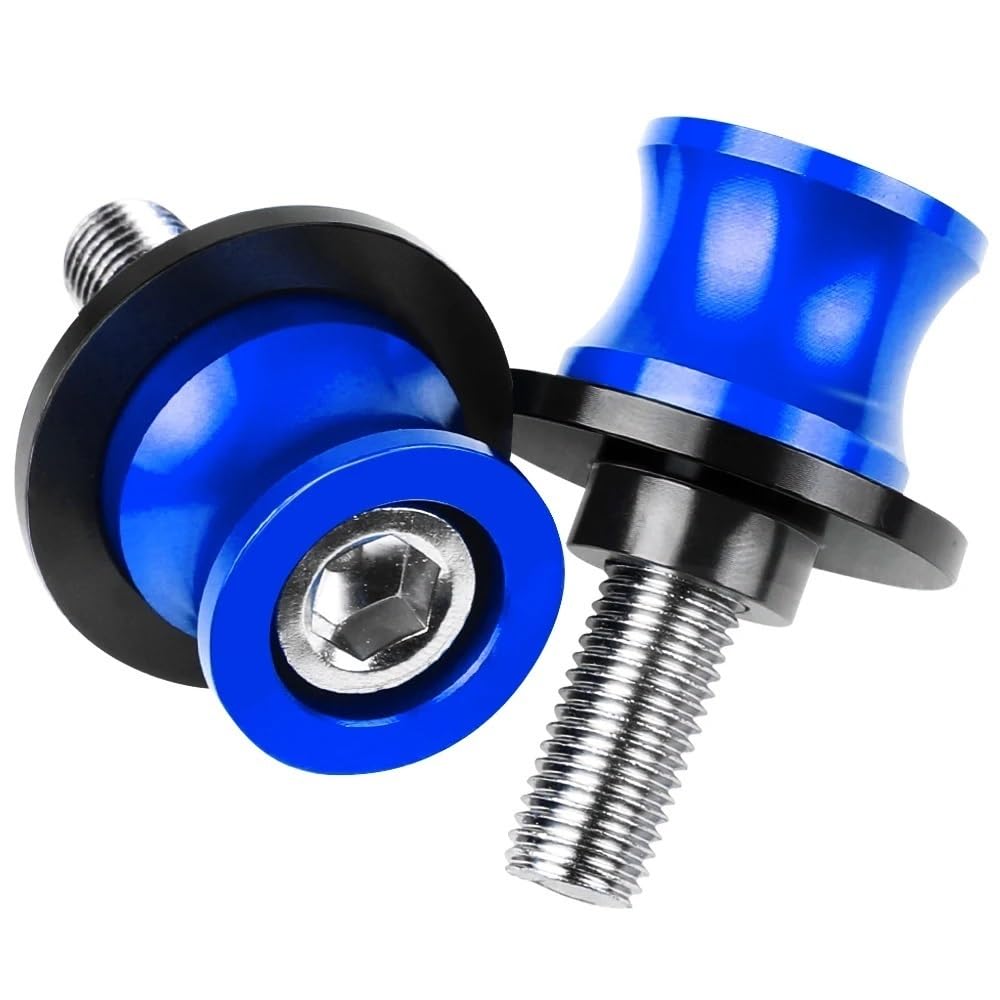 Motorrad Schieberegler Sturzschutz Für KA&WA&SA&KI Z750 2007 2008 2009 2010 2011 Motorrad Schwinge Slider Spulen 10MM Stand Schrauben Abdeckung(Blue 10mm Z750) von KARDAS