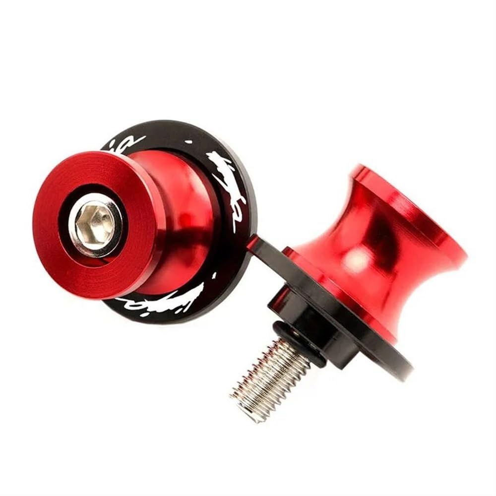 Motorrad Schieberegler Sturzschutz Für Ka&wa&sa&ki Ninja650 1000sx 250 300 400 650 ZX6R ZX10 Motorrad 10MM Bolzen Schwingenspulen Schieberständerschrauben(10M Red) von KARDAS