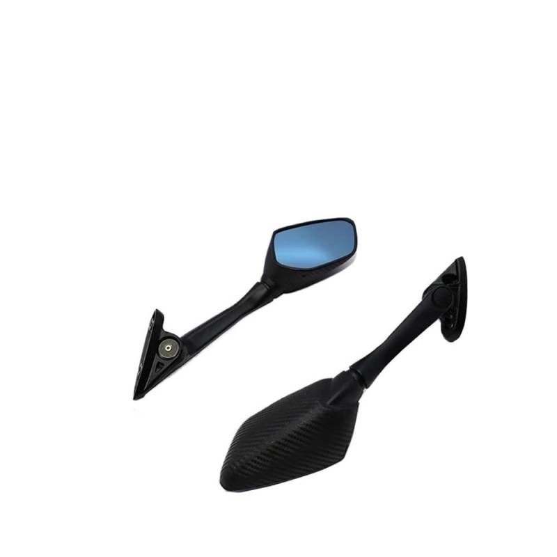 Motorrad Spiegel Für XMAX 300 400 125 250 2017 2018 2019 Für YZF Für R3 Für R25 2015 2016 2017 Motorrad Seite Rückspiegel Für (Blue mirror) von KARDAS