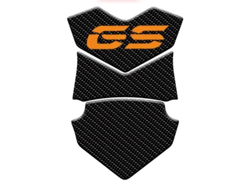 Motorrad Tank Gummi Pads FÜR F800GS Motorrad Vollen Satz Anti-rutsch-kraftstofftank Pads Gas Knie Grip Traktion Aufkleber Schutz(Style 2 orange) von KARDAS