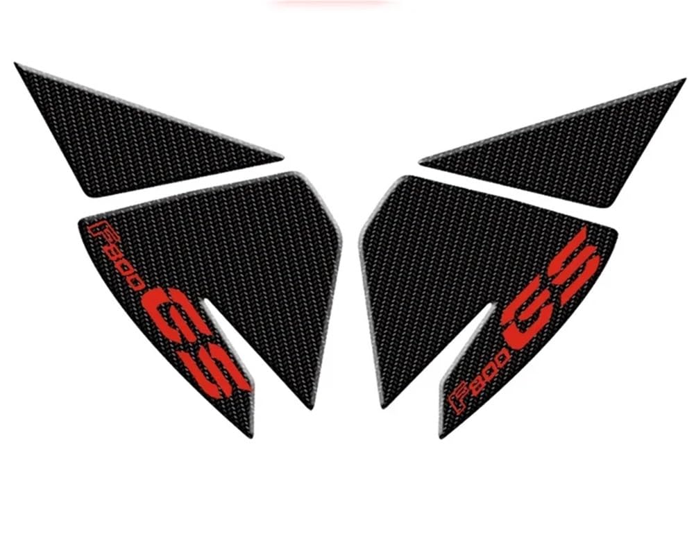 Motorrad Tank Gummi Pads FÜR F800GS Motorrad Vollen Satz Anti-rutsch-kraftstofftank Pads Gas Knie Grip Traktion Aufkleber Schutz(Style 3 red) von KARDAS