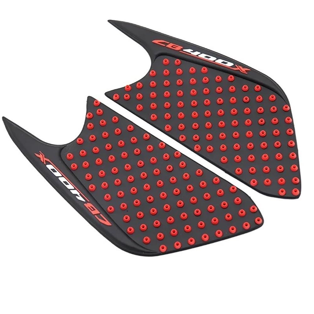 Motorrad Tank Gummi Pads Für CB400x CB400X CB 400X Motorrad Schutz Anti Slip Öl Tank Pad Aufkleber Gas Knie Grip Traktion Seite 3M Aufkleber(Red) von KARDAS